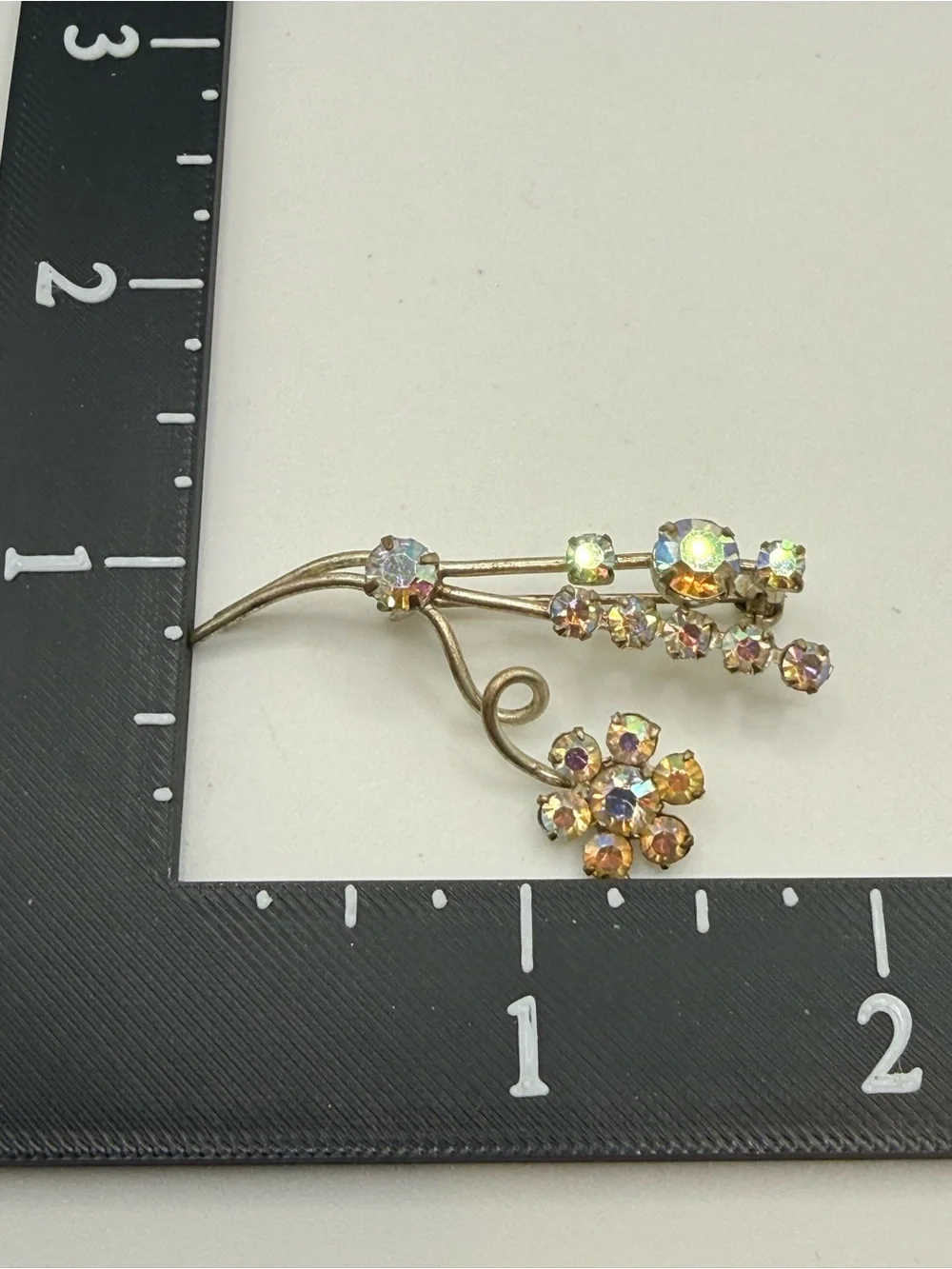Vintage‎ 1950s Austria Crystal Rhinestone Brooch